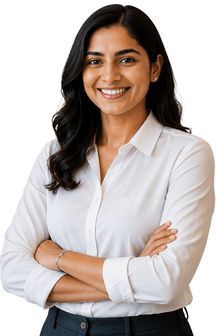 Professional learner smiling, representing EdgeX career growth programs